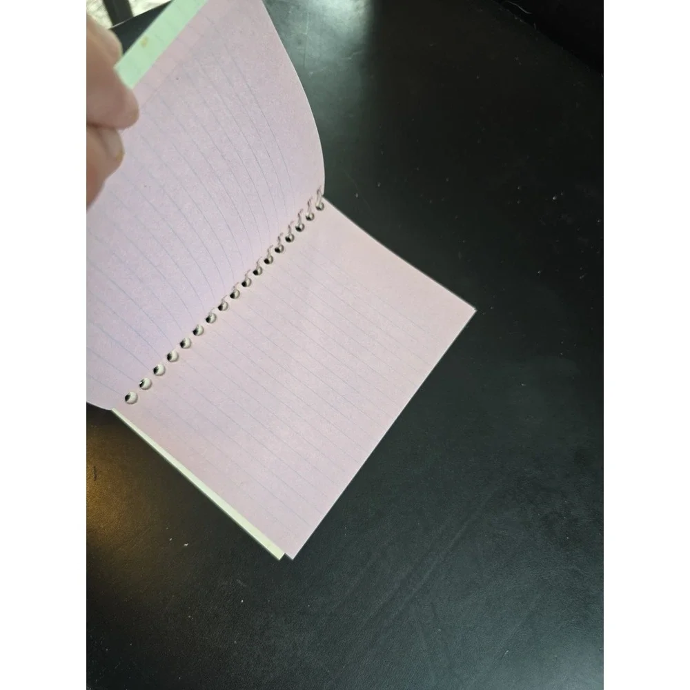 1980s Vtg Carolina Pad Geometric Spiral Notebook Lil Big Book Multicolor Paper
